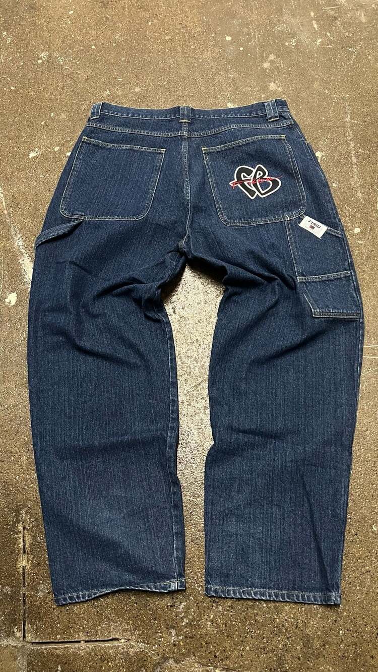 Vintage FUBU Carpenter Baggy Hip Hop Denim Jeans Size 40